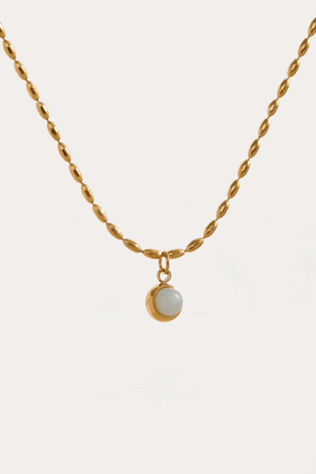 Sage stone necklace