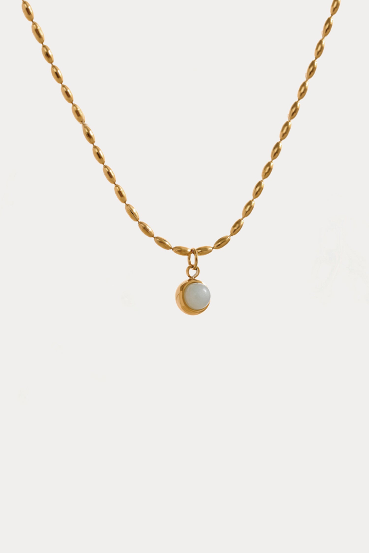 Sage stone necklace